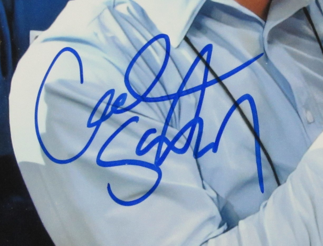 Cael Sanderson Penn State Wrestling Coach Signed 8x10 Photo Framed JSA 192712