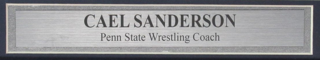 Cael Sanderson Penn State Wrestling Coach Signed 8x10 Photo Framed JSA 192712