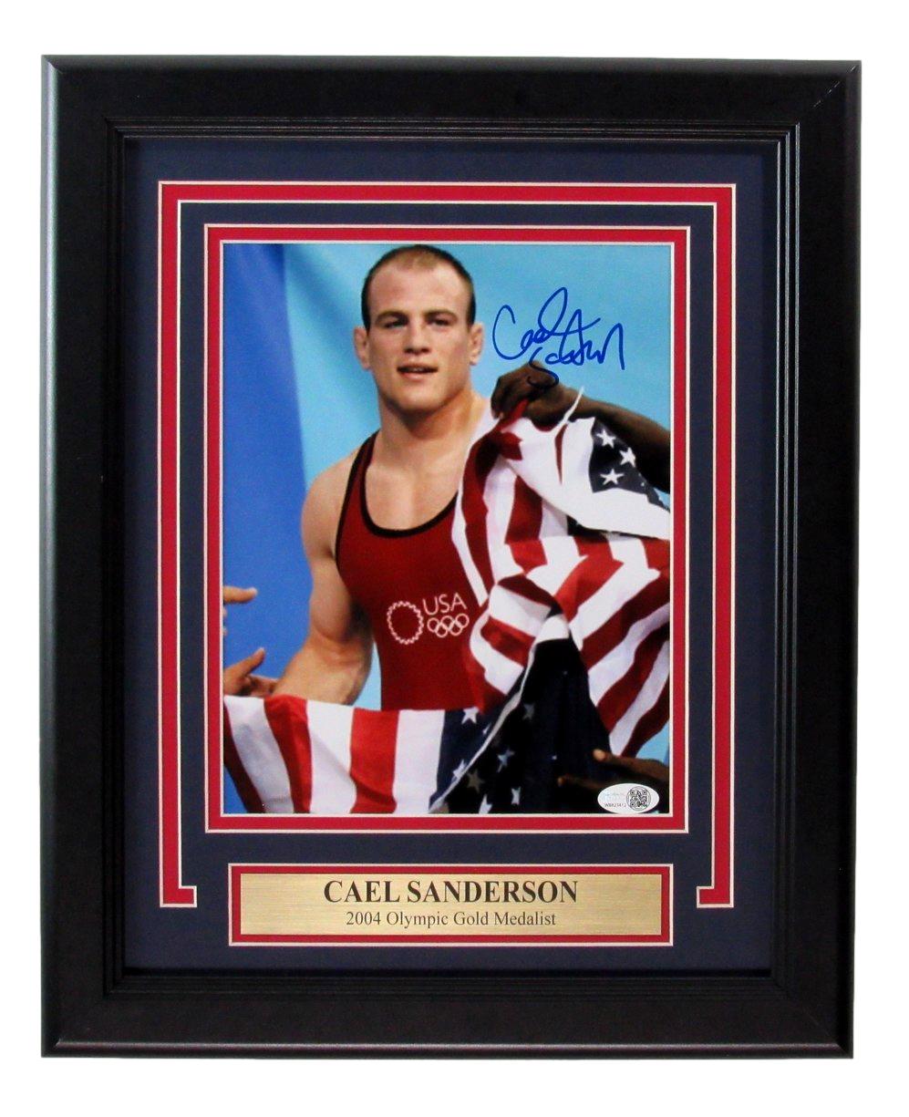 Cael Sanderson USA Wrestling Signed/Autographed 8x10 Photo Framed JSA 192713