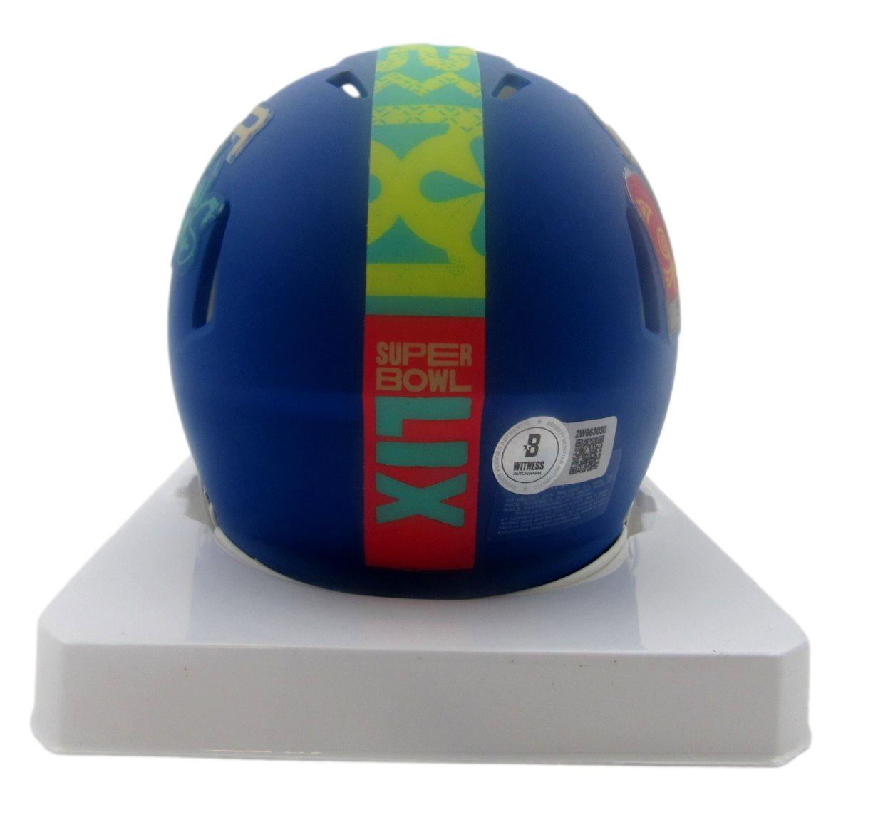 Brandon Graham Signed/Auto Super Bowl 59 Mini Helmet Eagles Beckett 193646