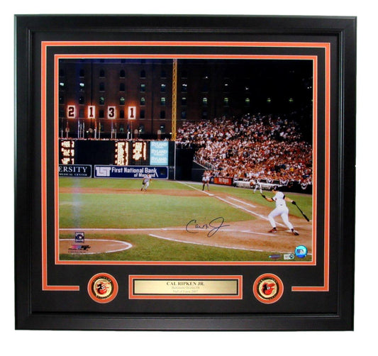 Cal Ripken Jr. HOF Signed/Auto 16x20 Photo Orioles Framed MLB Hologram 193619