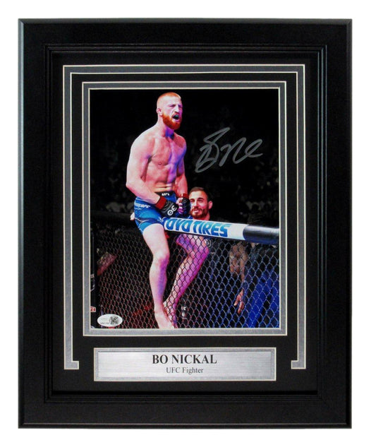 Bo Nickal Signed/Auto 8x10 Photo UFC Fighter Framed JSA 193624
