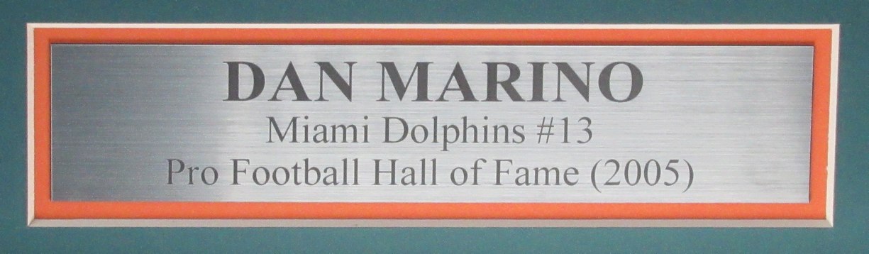 Dan Marino HOF Signed/Auto Football Jersey w/ Photos Dolphins Framed JSA 193628