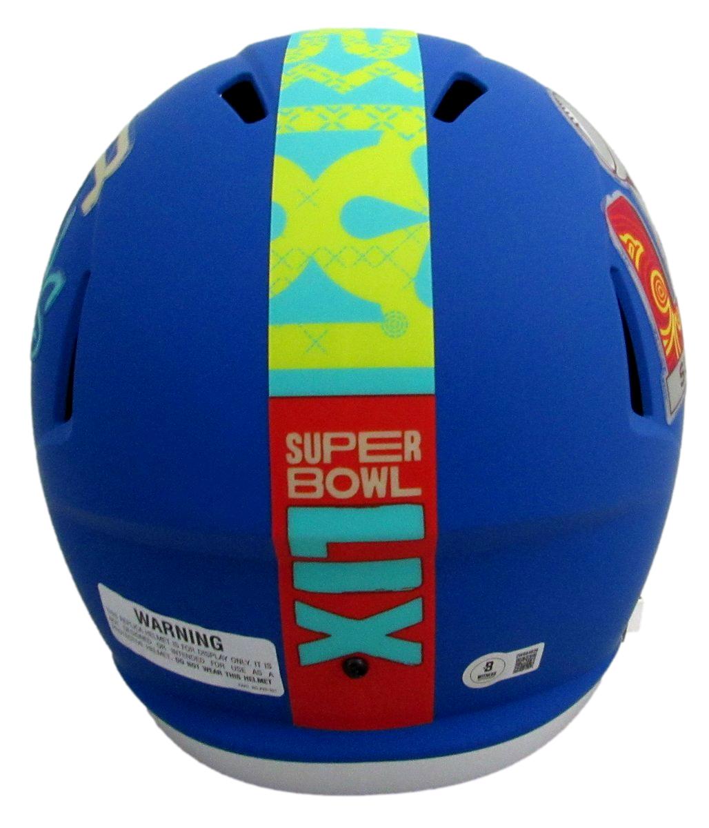 Brandon Graham Signed/Auto SB 59 Full Size Replica Helmet Eagles Beckett 193645