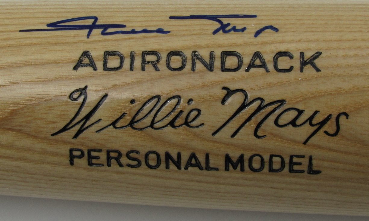 Willie Mays HOF Giants Signed/Auto Blonde Adirondack Baseball Bat PSA/DNA 192632