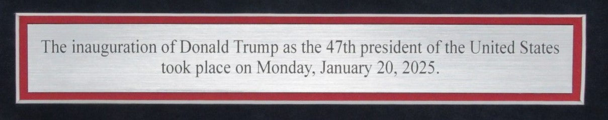 Donald Trump Inauguration New York Post January 21, 2025 Newspaper Framed 93519
