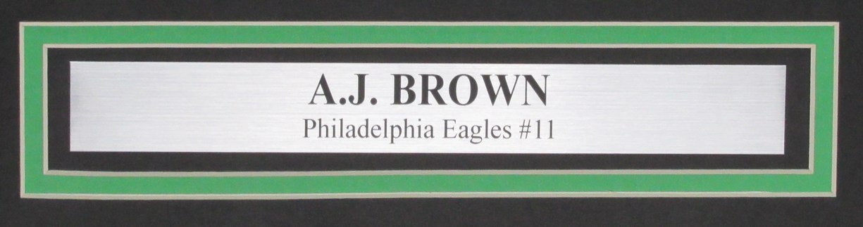A.J. Brown Autographed 16x20 Photo Philadelphia Eagles Framed Beckett 193523