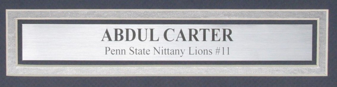 Abdul Carter Autographed 16x20 Photo Penn State Framed PSA/DNA 193526
