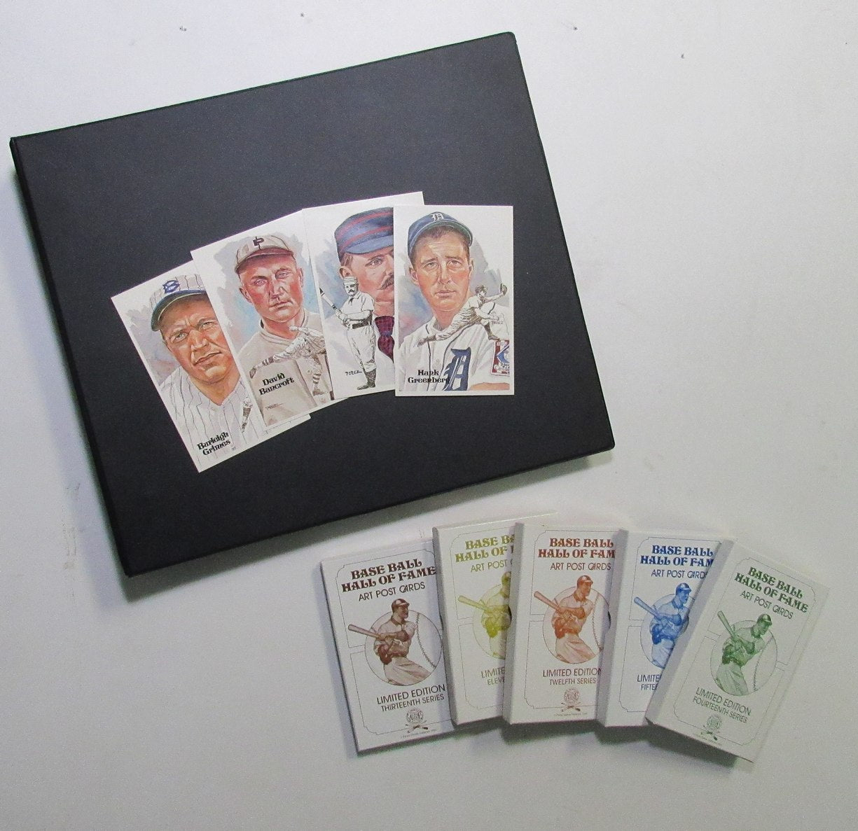 Perez Steele HOF Postcard Complete Set in Binder w/ (65) Signed Mantle + 193910