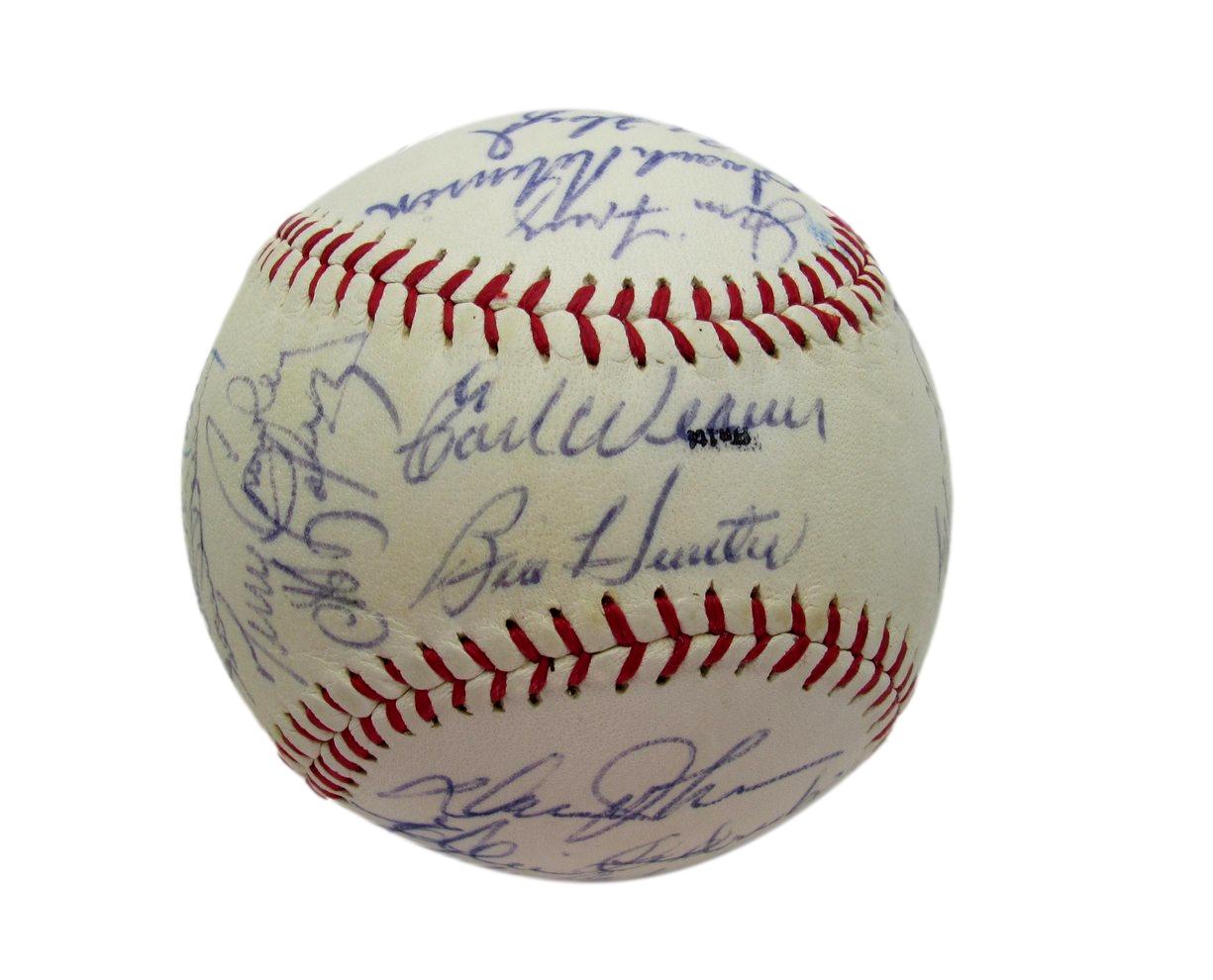 1970 Orioles Team Signed Baseball (27) WS Champs Robinson HOF Palmer HOF 193602