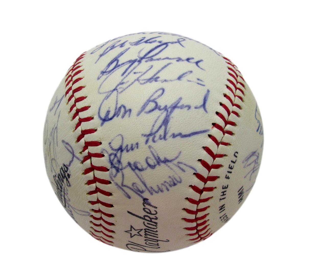 1970 Orioles Team Signed Baseball (27) WS Champs Robinson HOF Palmer HOF 193602