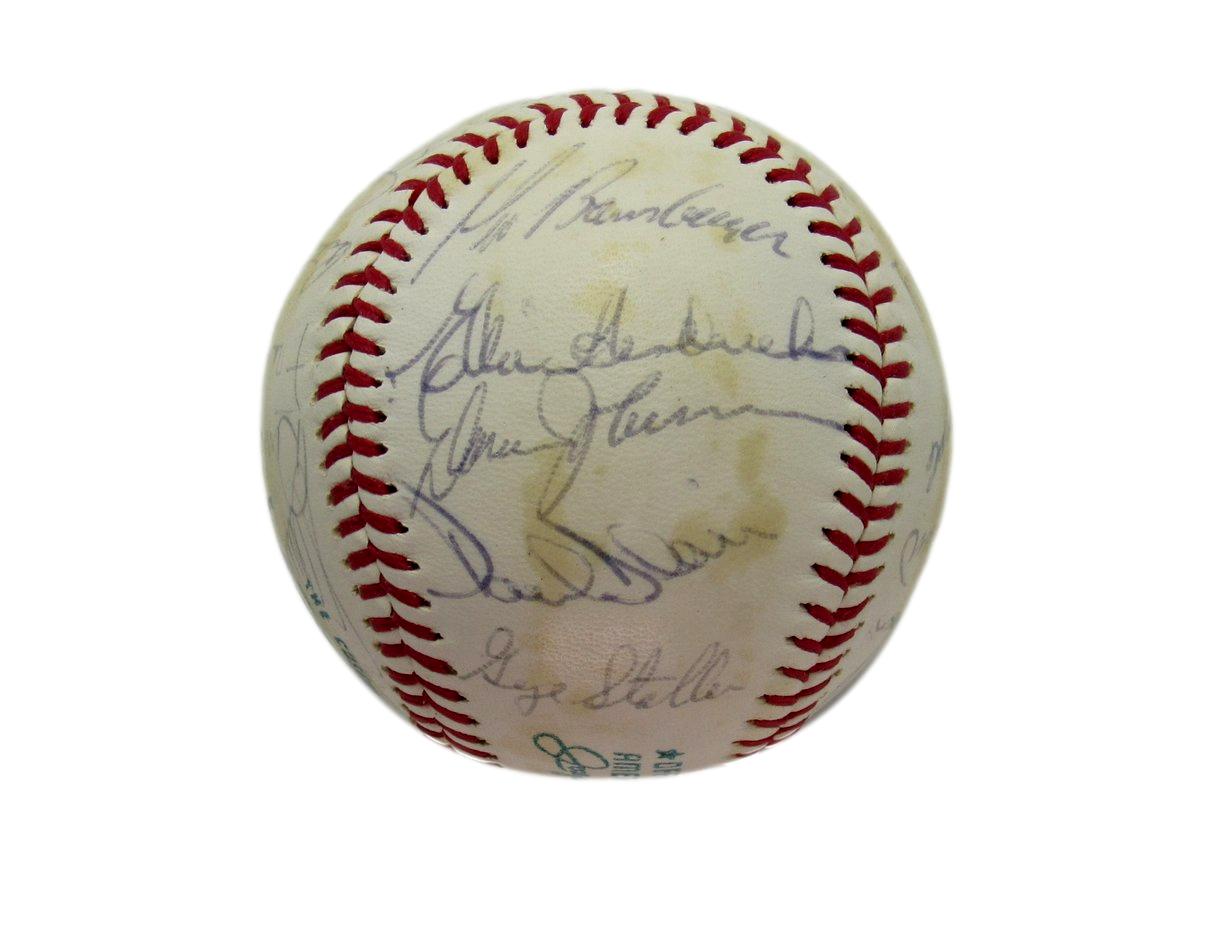 1971 Orioles Team Signed OAL Baseball (27) Robinson Palmer Weaver HOFers 193600