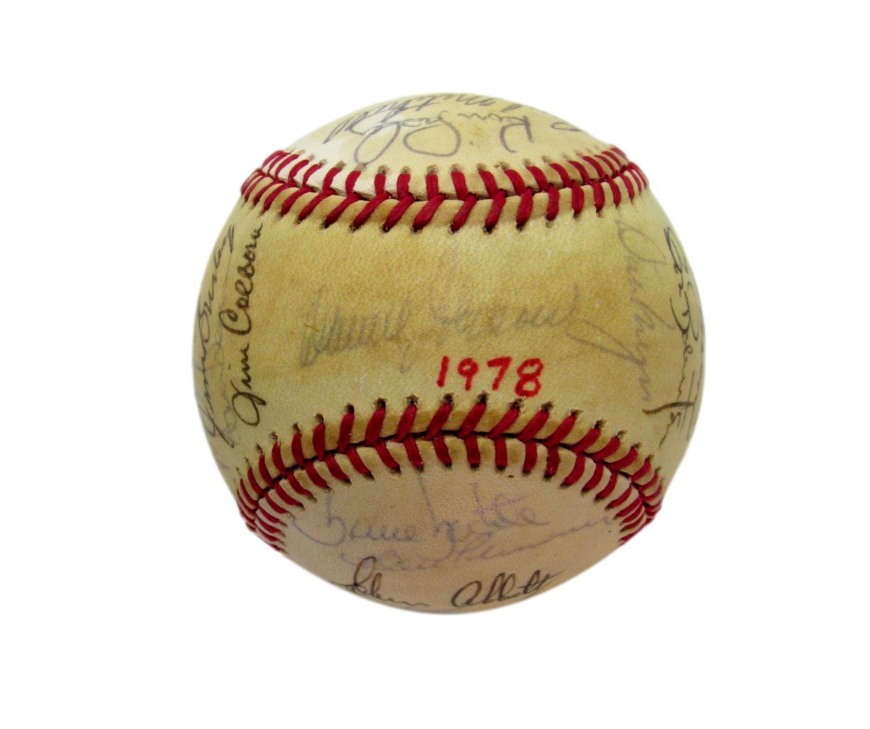 1978 Seattle Mariners Team Signed OAL Baseball (28) Pinson Roberts 193605