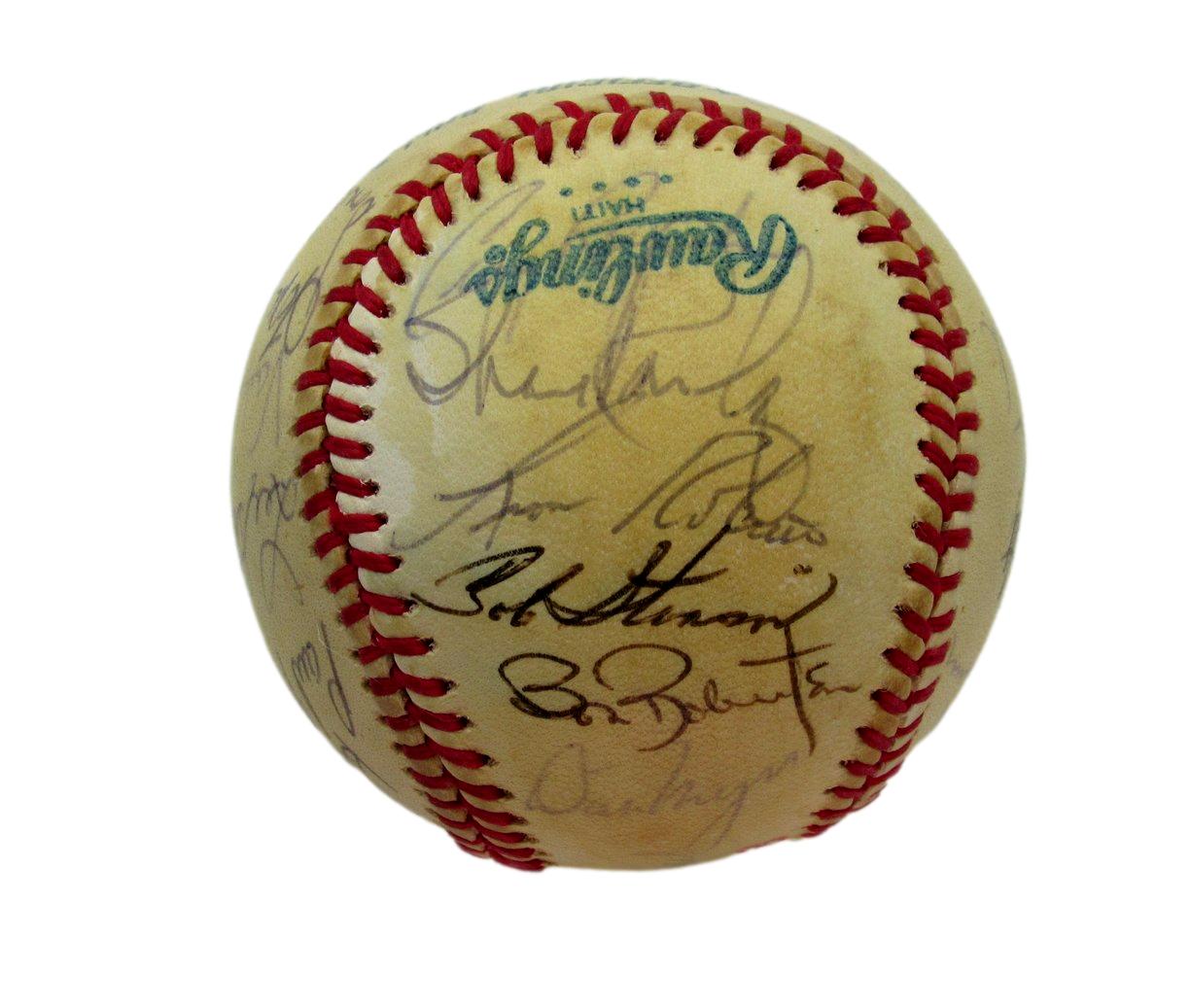 1978 Seattle Mariners Team Signed OAL Baseball (28) Pinson Roberts 193605