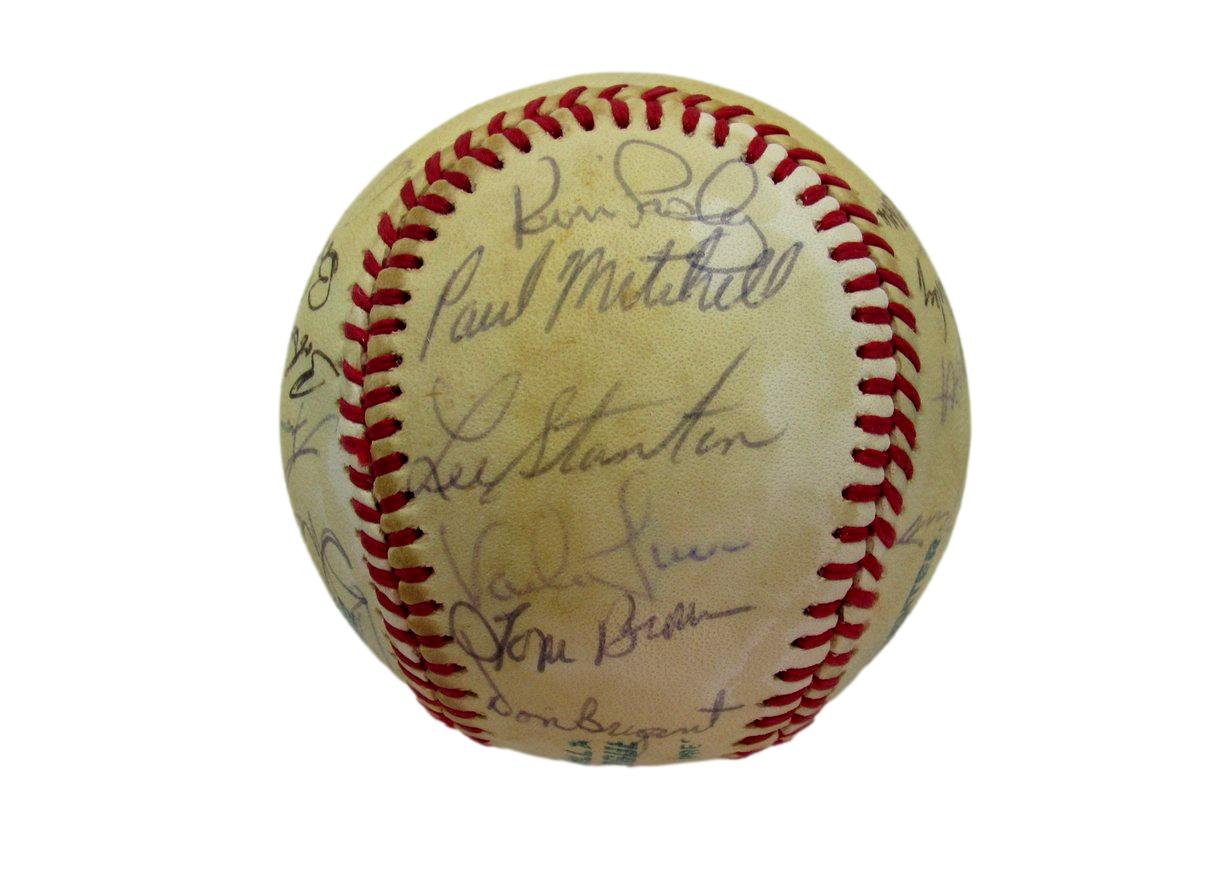 1978 Seattle Mariners Team Signed OAL Baseball (28) Pinson Roberts 193605