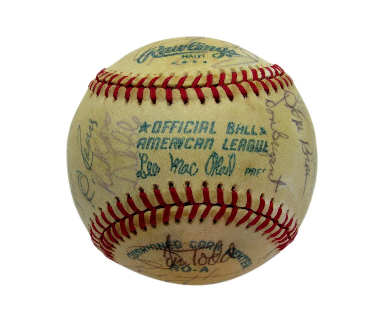 1978 Seattle Mariners Team Signed OAL Baseball (28) Pinson Roberts 193605
