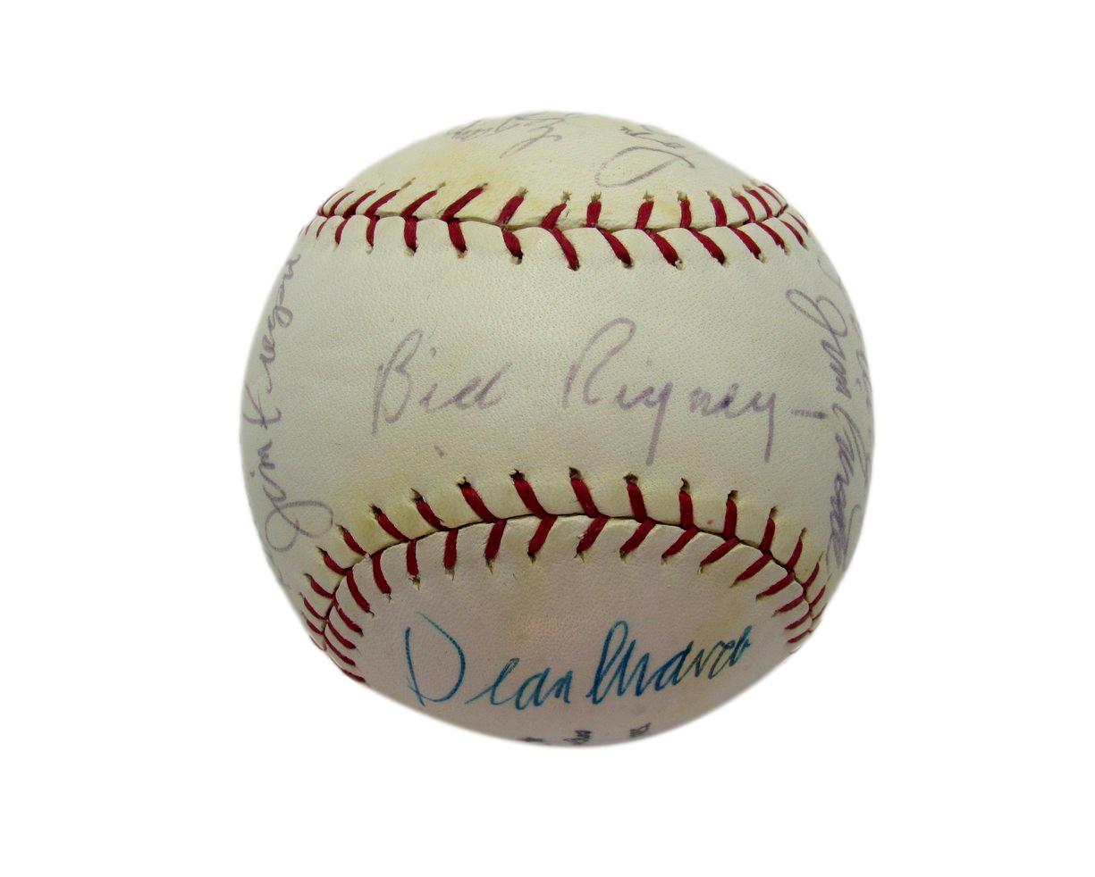 1965 Los Angeles Angels Team Signed Baseball (15) Dean Chance Jim Fregosi 193604