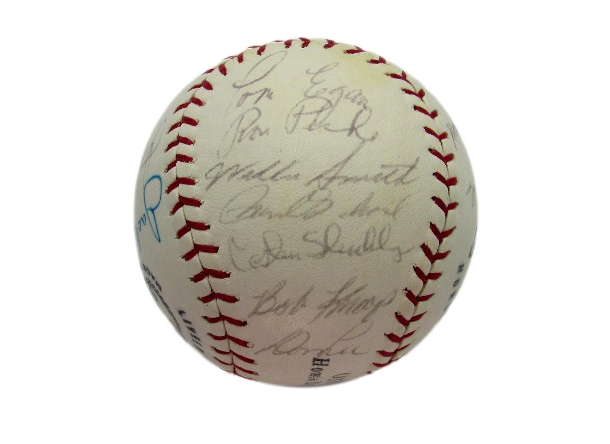 1965 Los Angeles Angels Team Signed Baseball (15) Dean Chance Jim Fregosi 193604
