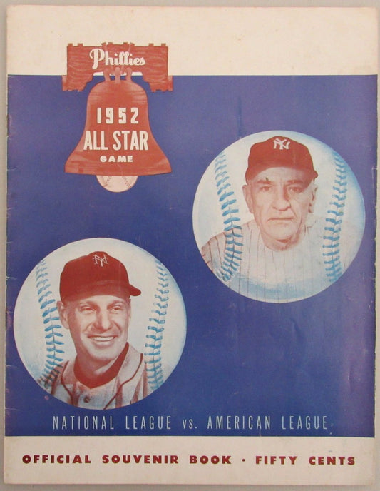 1952 MLB All-Star Game Program at Philadelphia 193547