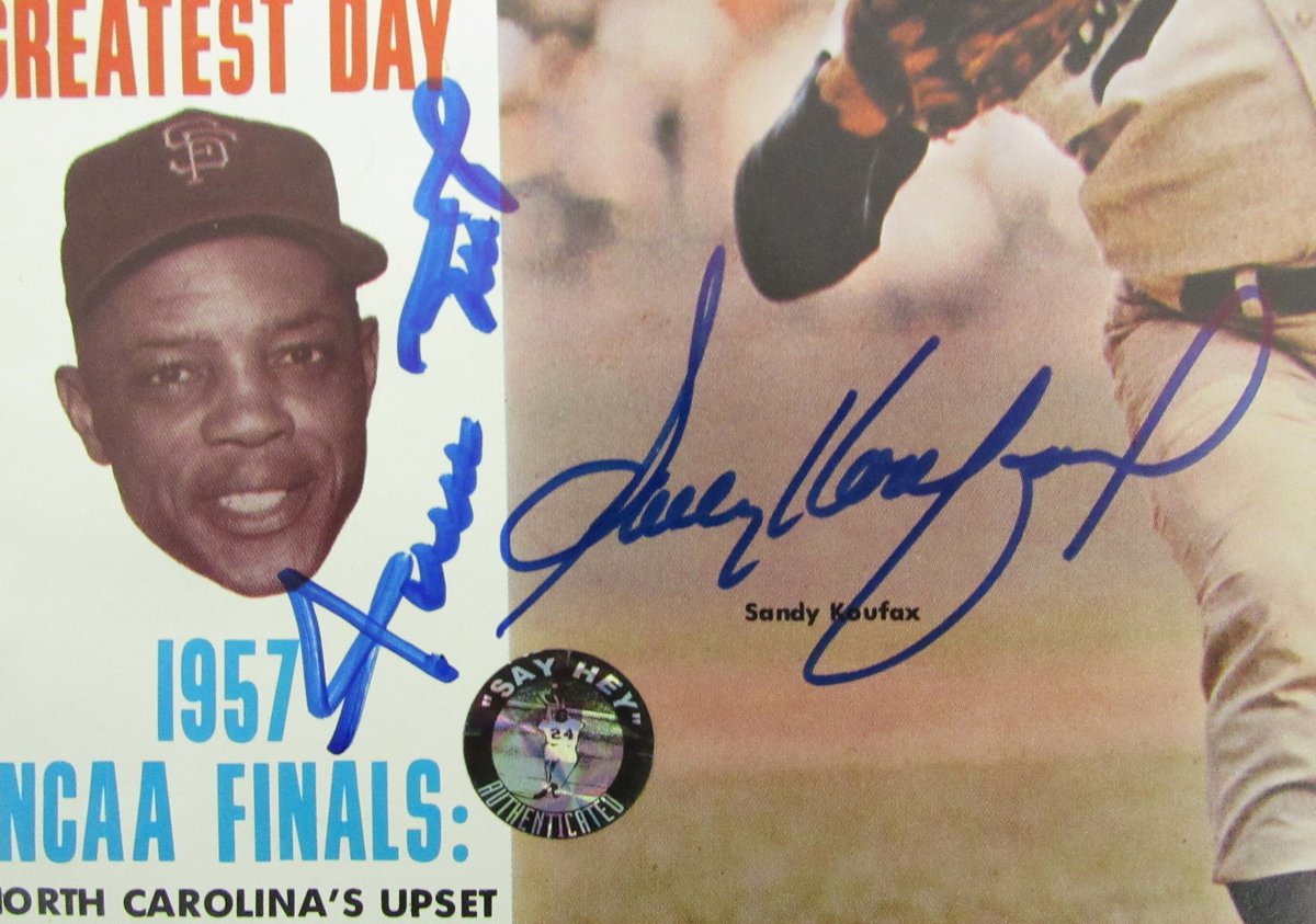 Willie Mays/Sandy Koufax Dual Signed/Auto 1964 Sports Cavalcade Magazine 193548