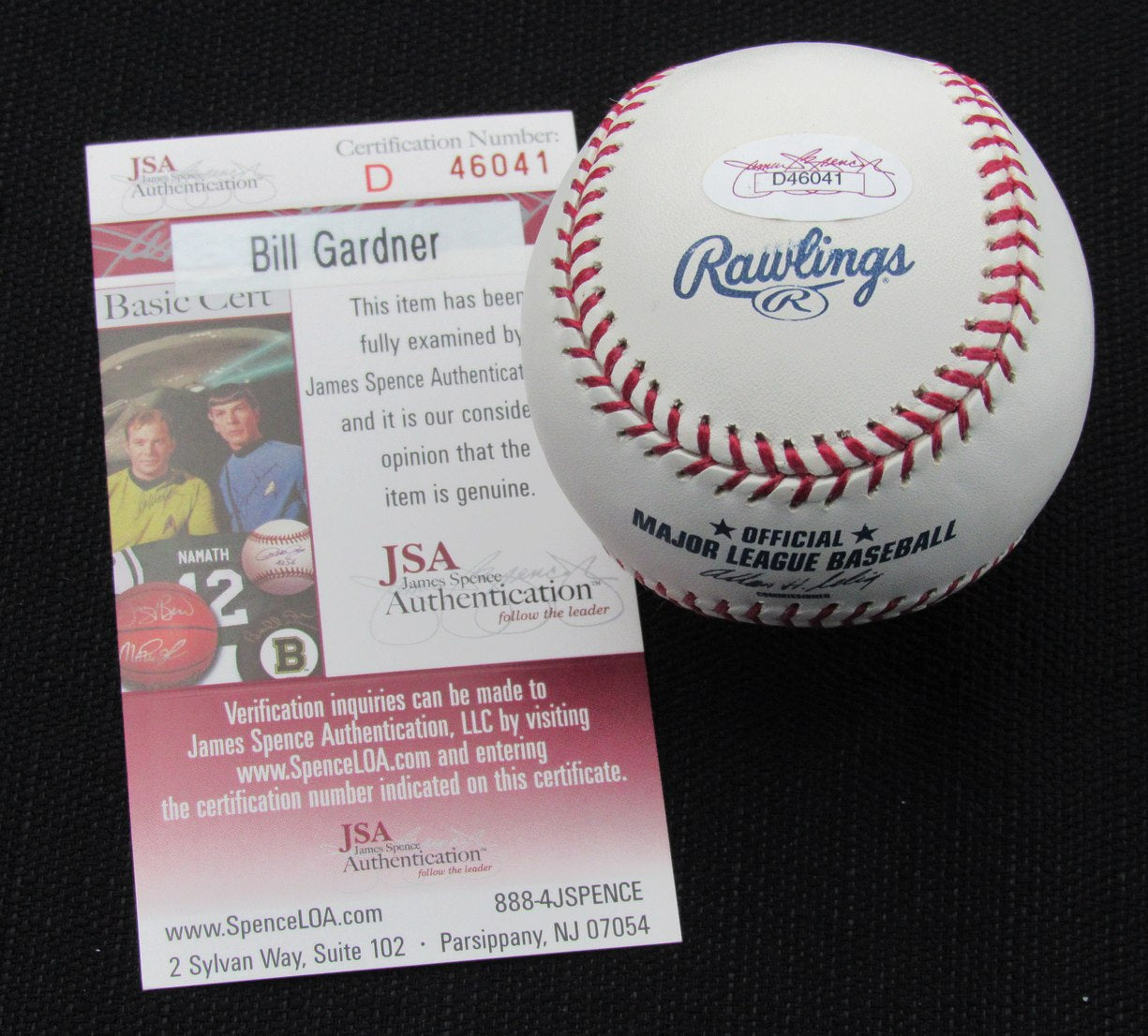Billy Gardner Signed/Auto OML Yankees 100th Anniversary Baseball JSA 186648
