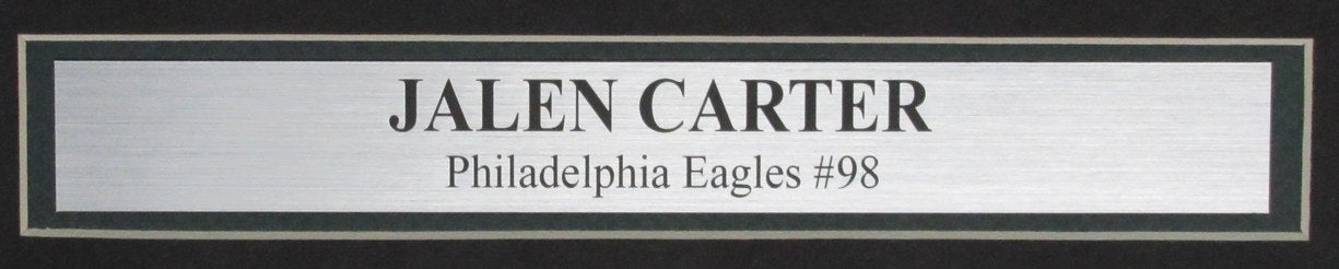 Jalen Carter Signed/Auto 16x20 Photo Philadelphia Eagles Framed PSA/DNA 193917