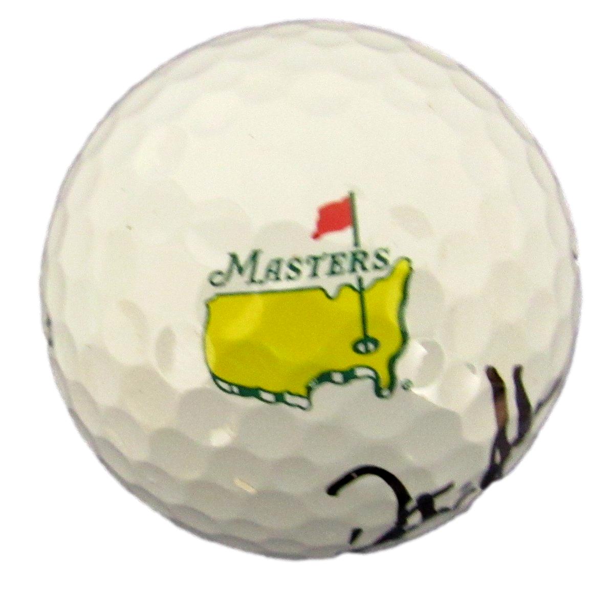 Dustin Johnson Signed Masters Logo Autographed Golf Ball JSA 192743
