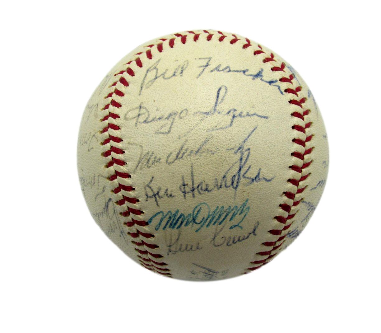 1963 Kansas City Athletics Team Signed OAL Baseball (28) La Russa HOF 193601