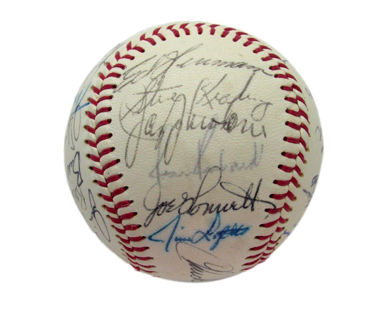 1972 Chicago White Sox Team Signed Baseball (25) Tanner Wood 193598