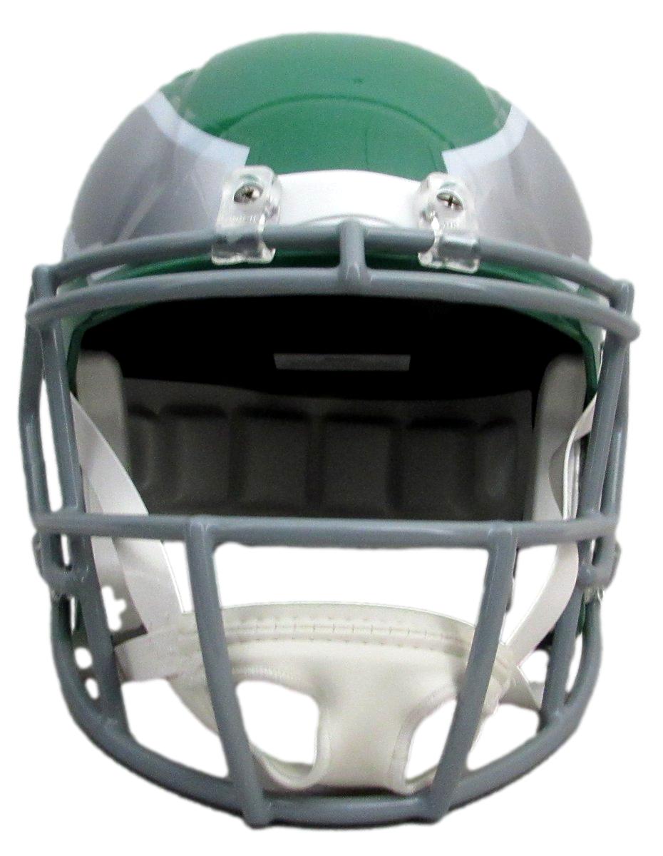 Lane Johnson Signed Kelly Full Size Speed Replica Helmet Eagles PSA/DNA 193551