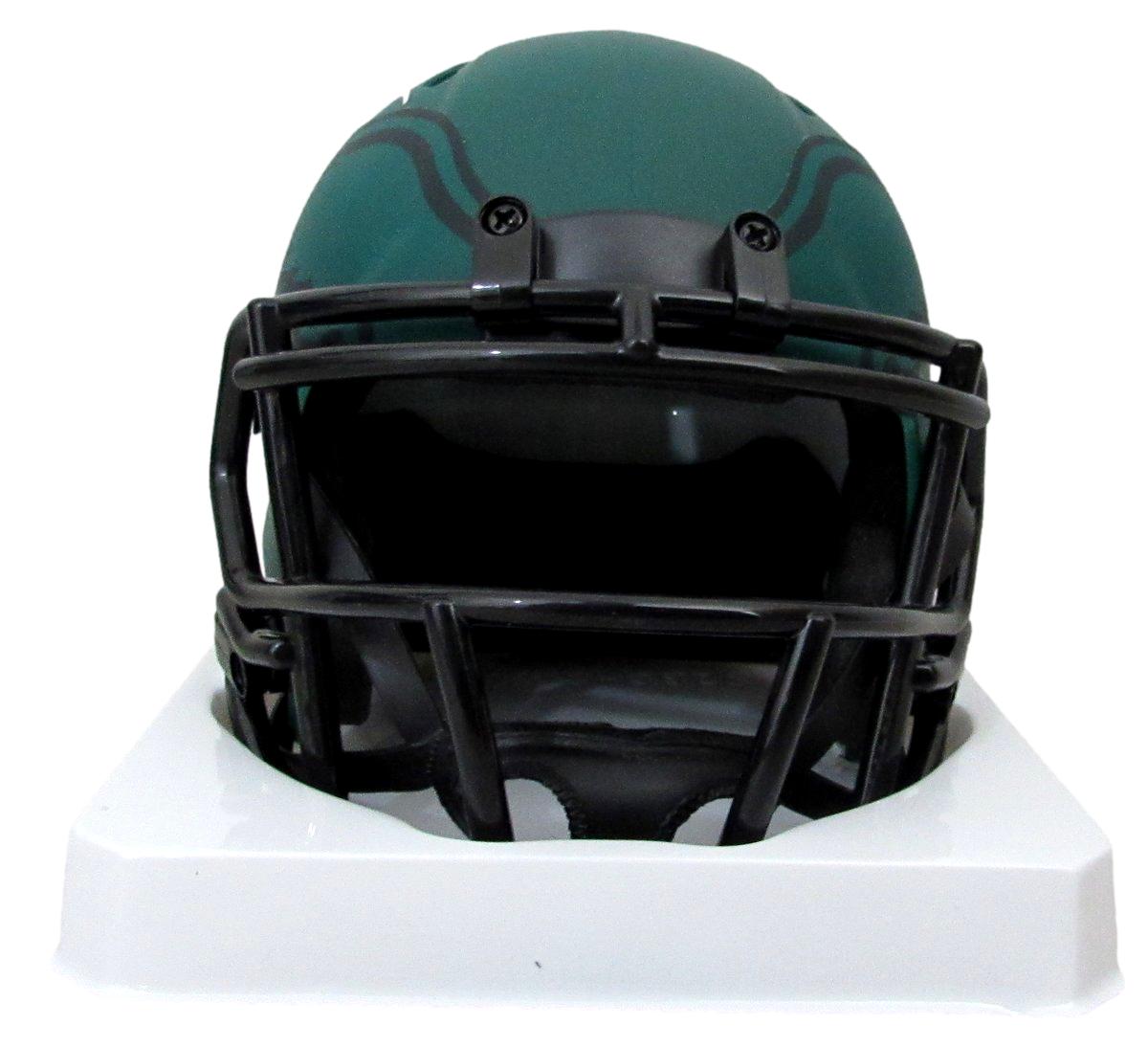 Lane Johnson Signed/Autographed Green Rave Mini Helmet Eagles PSA/DNA 193554