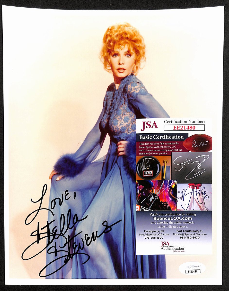 Stella Stevens Signed/Inscribed 8x10 Photo Actress JSA 193734
