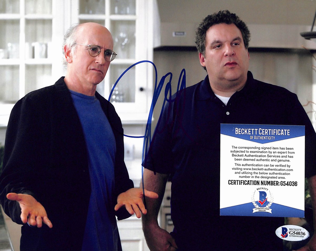 Jeff Garlin Signed/Auto 8x10 Photo Actor "Curb Your Enthusiasm" Beckett 193753