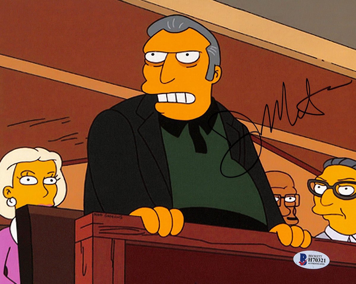 Joe Montegna Signed/Autographed 8x10 Photo Actor "The Simpsons" Beckett 193756