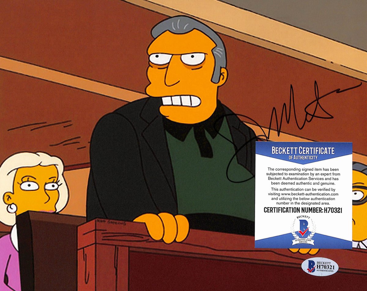 Joe Montegna Signed/Autographed 8x10 Photo Actor "The Simpsons" Beckett 193756