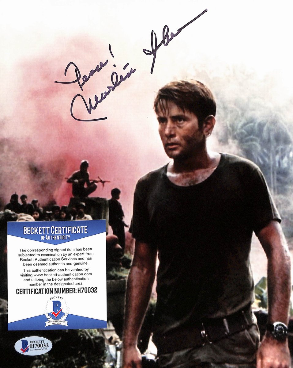 Martin Sheen Signed/Inscribed 8x10 Photo Actor "Apacalypse Now " Beckett 193763