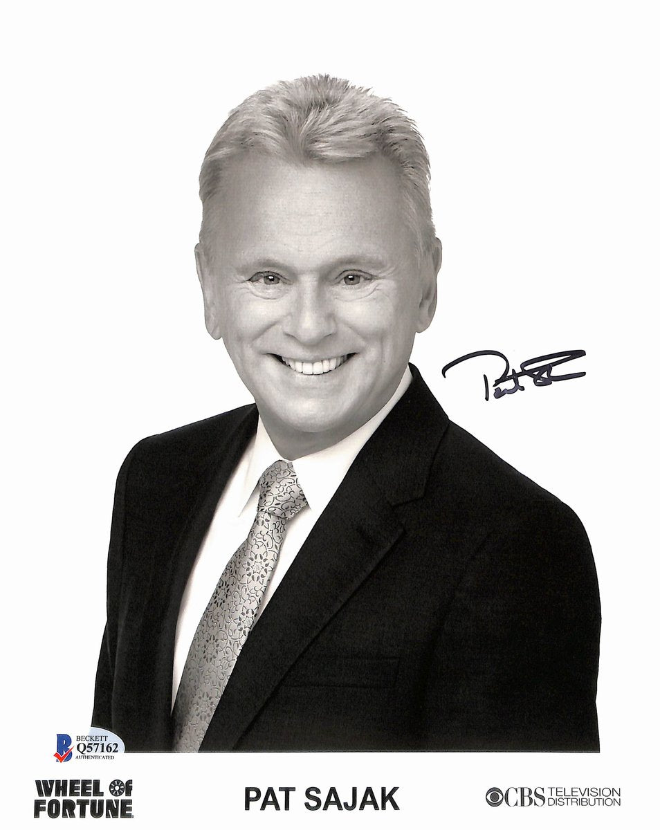Pat Sajak Signed/Autographed 8x10 Photo "Wheel of Fortune" Beckett 193765