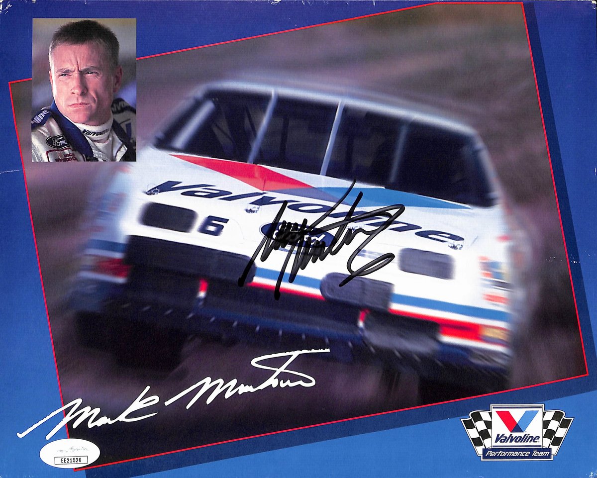 Mark Martin Signed/Autographed 8x10 Photo NASCAR Race Driver JSA 193776