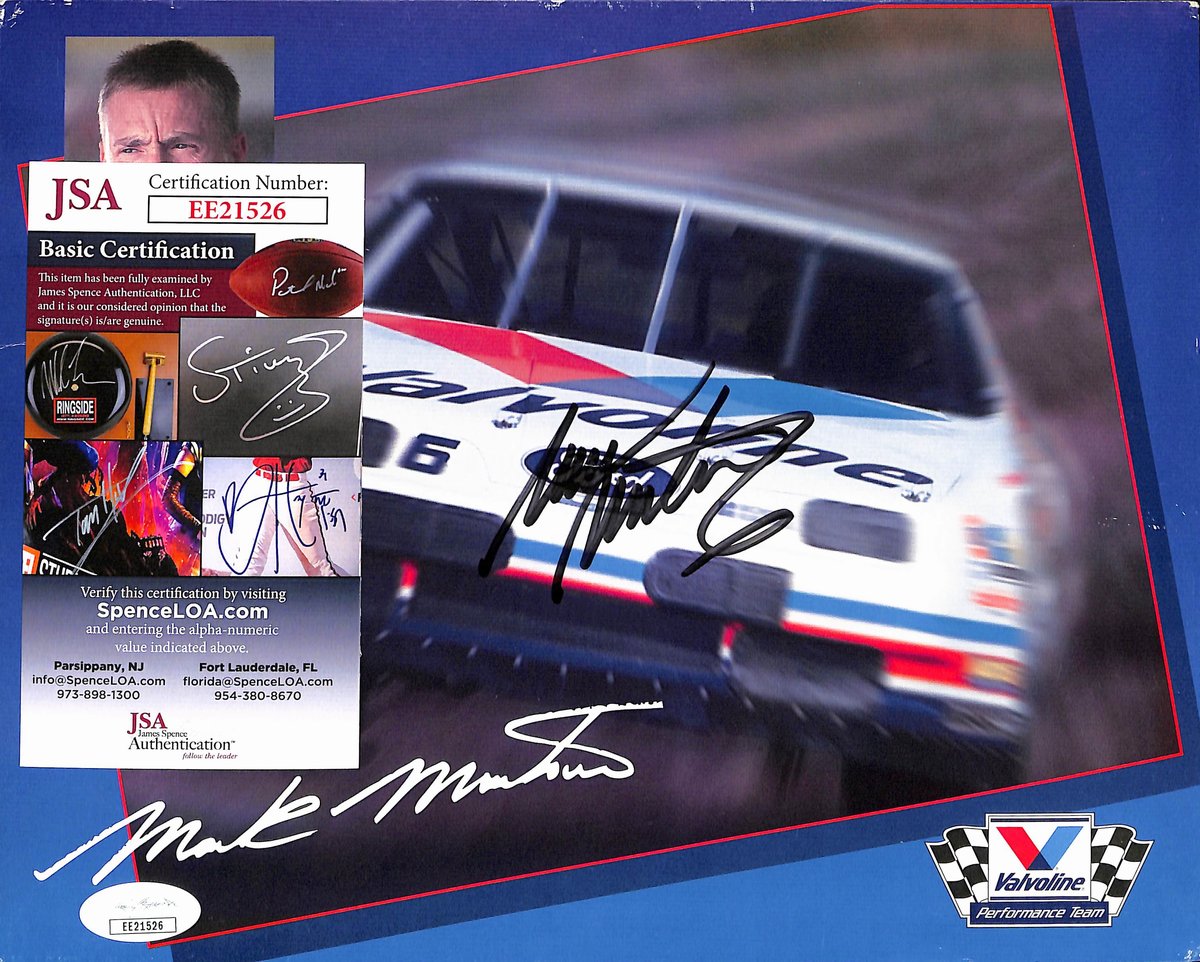 Mark Martin Signed/Autographed 8x10 Photo NASCAR Race Driver JSA 193776