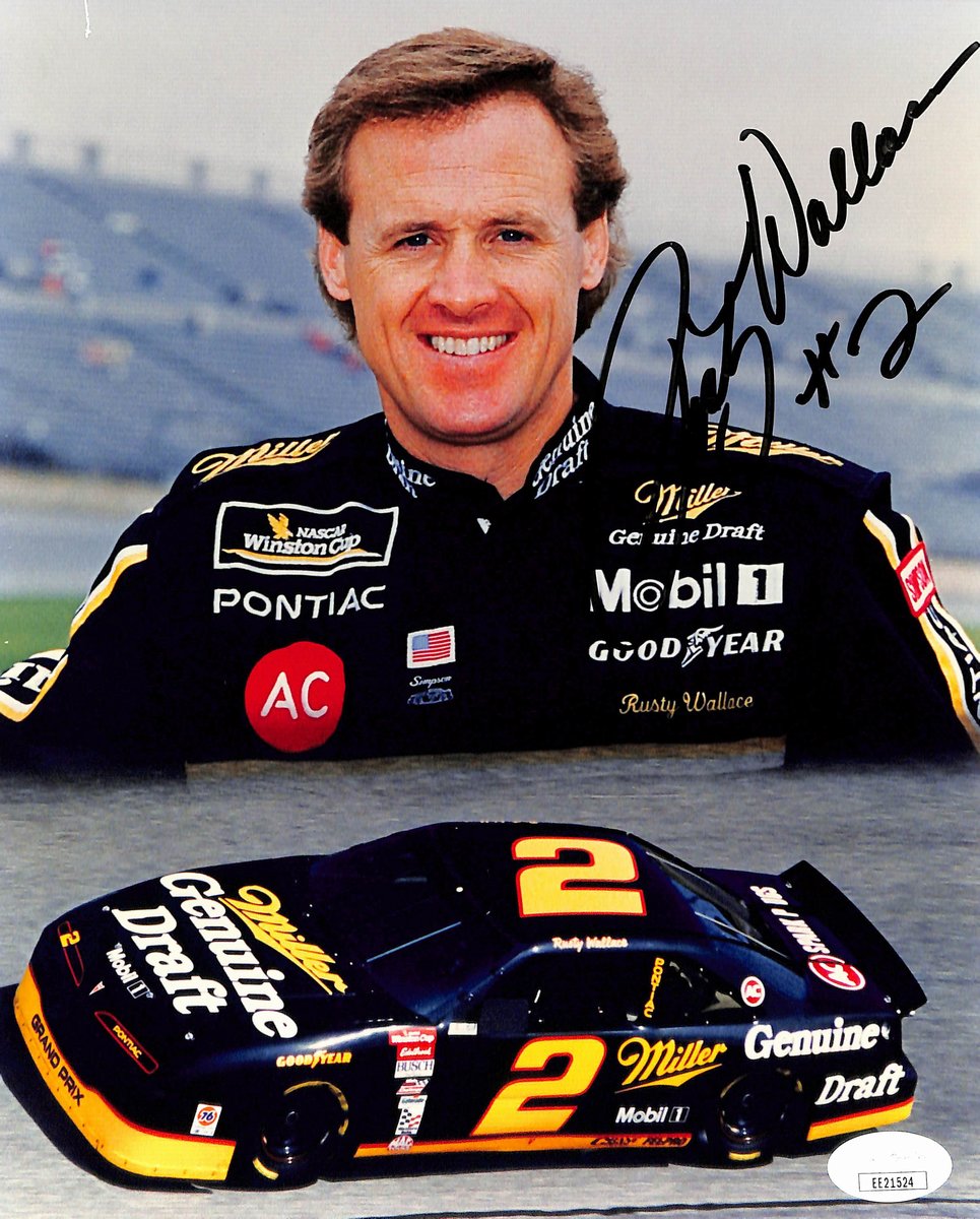 Rusty Wallace Signed/Autographed 8x10 Photo NASCAR Race Driver JSA 193777