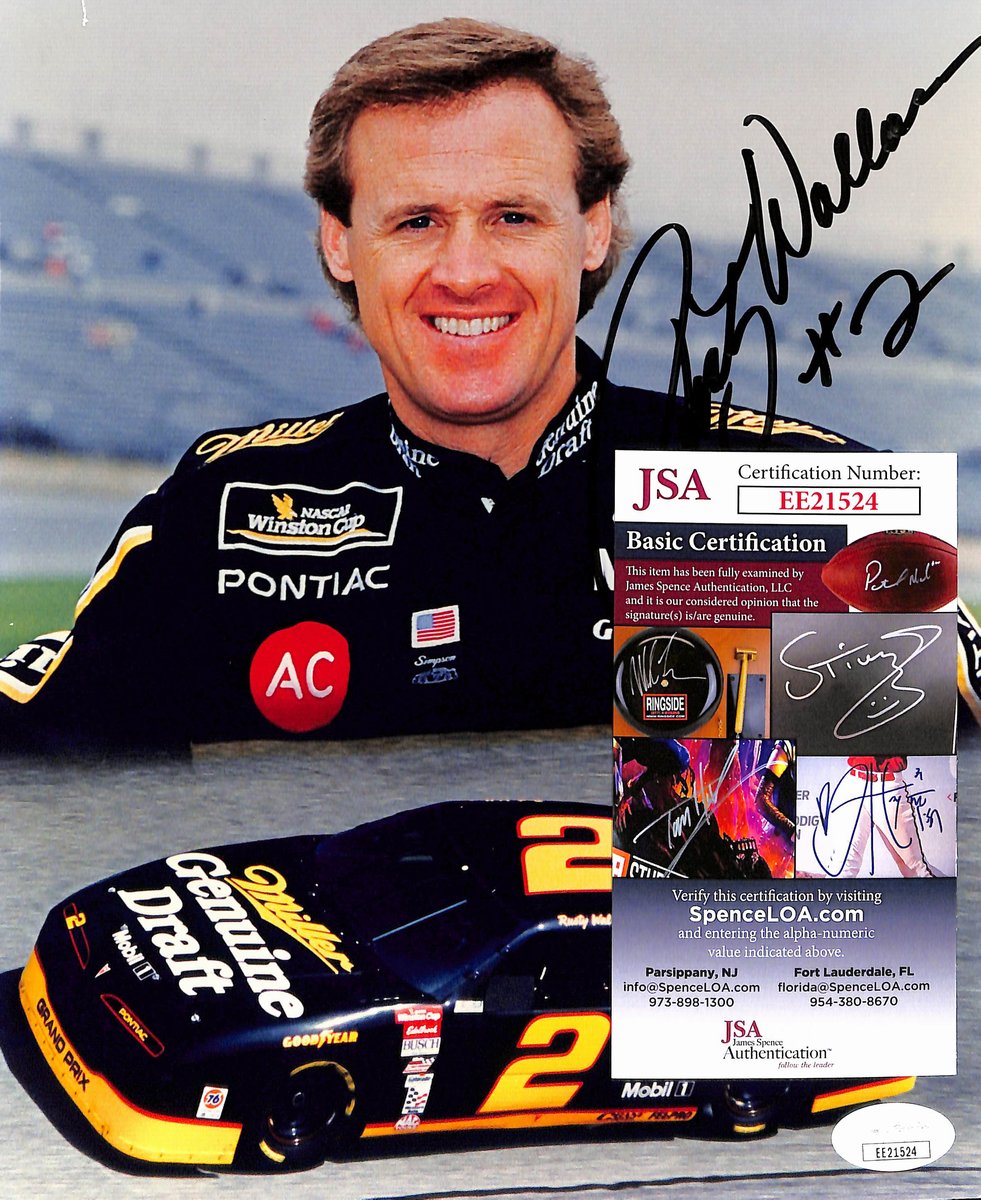 Rusty Wallace Signed/Autographed 8x10 Photo NASCAR Race Driver JSA 193777