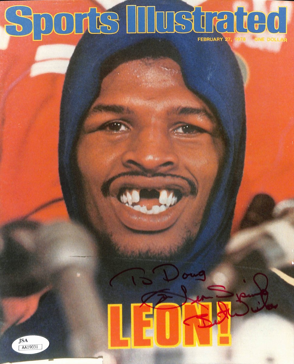 Leon Spinks Signed/Autographed 8x10 Magazine Photo Boxing Champ JSA 193784