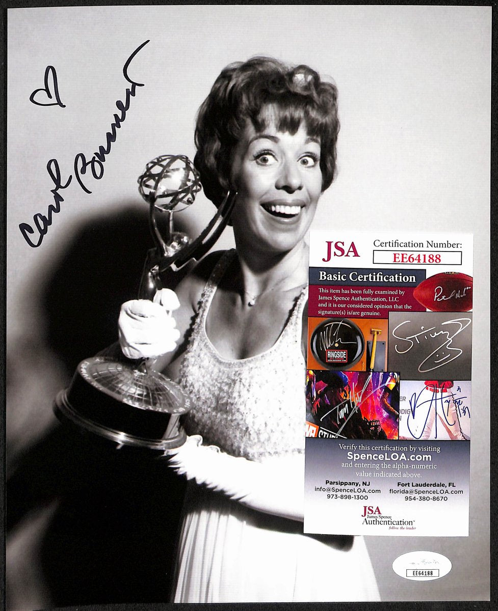 Carol Burnett Signed/Autographed 8x10 Photo Comedien JSA 193700
