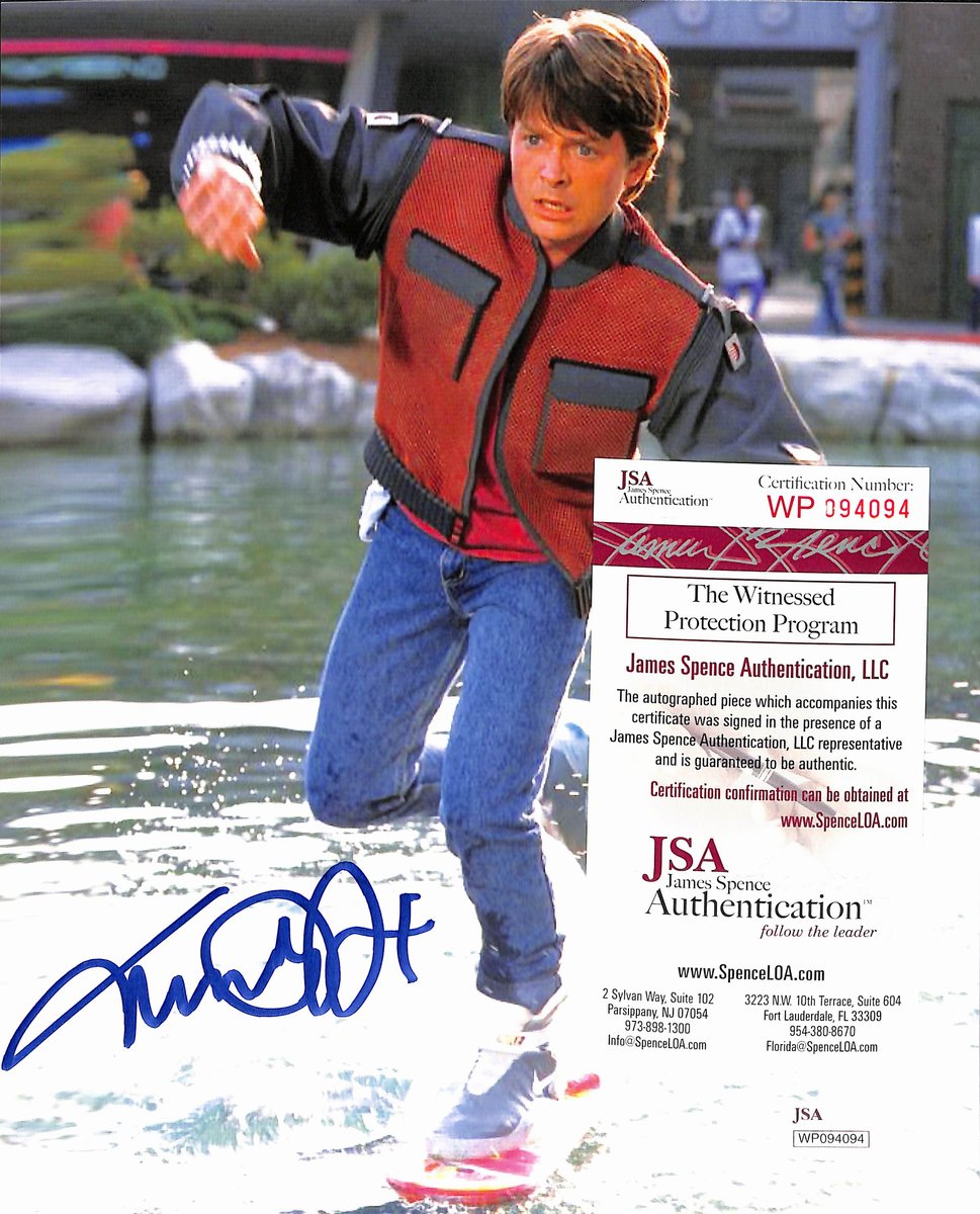 Michael J. Fox Signed/Autographed 8x10 Photo "Back to the Future" JSA 193709