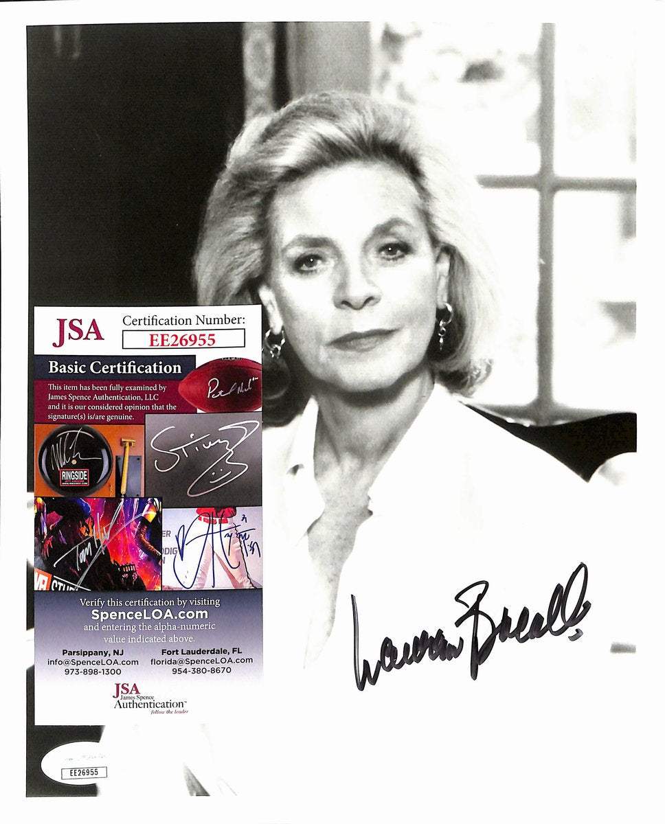Lauren Bacall Signed/Autographed 8x10 B/W Photo Actress JSA 193710