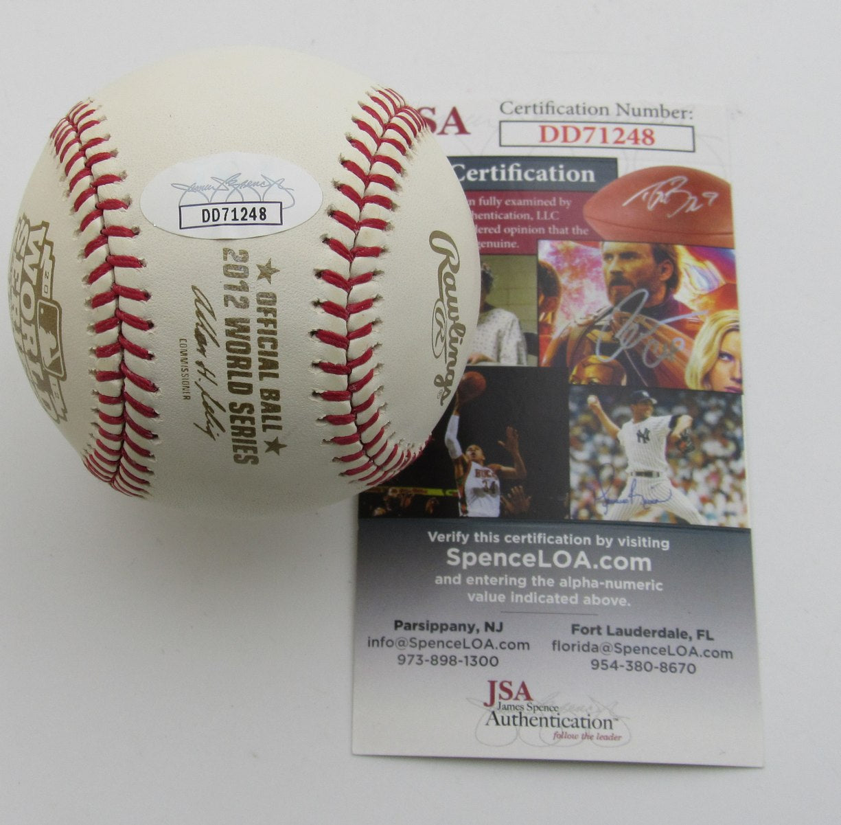 Octavio Dotel Signed/Autographed 2012 WS Baseball Detroit Tigers JSA 194352