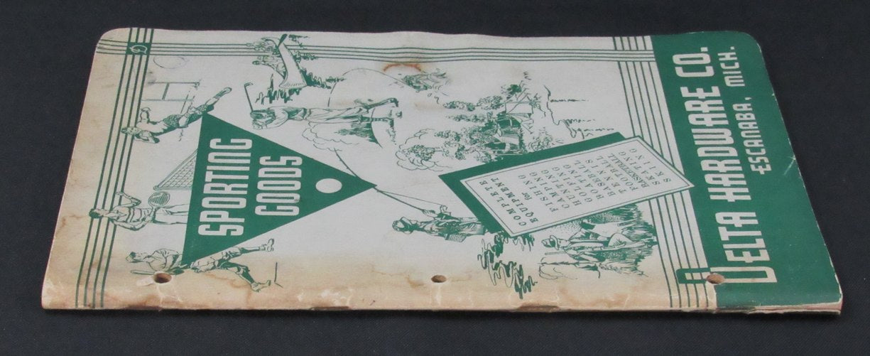 1938 Delta Hardware Company Sporting Goods Catalog w/ Color Flies 193477