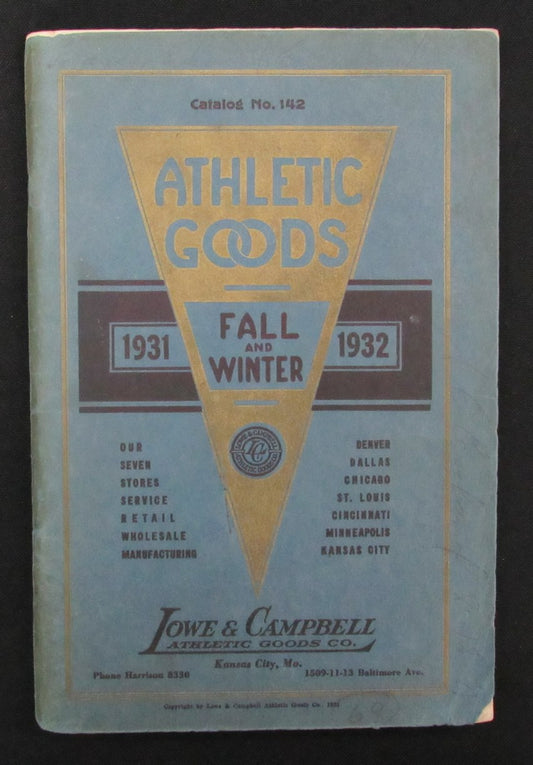 1931-1932 Lowe & Campbell Fall & Winter Athletic Goods Catalog 193485