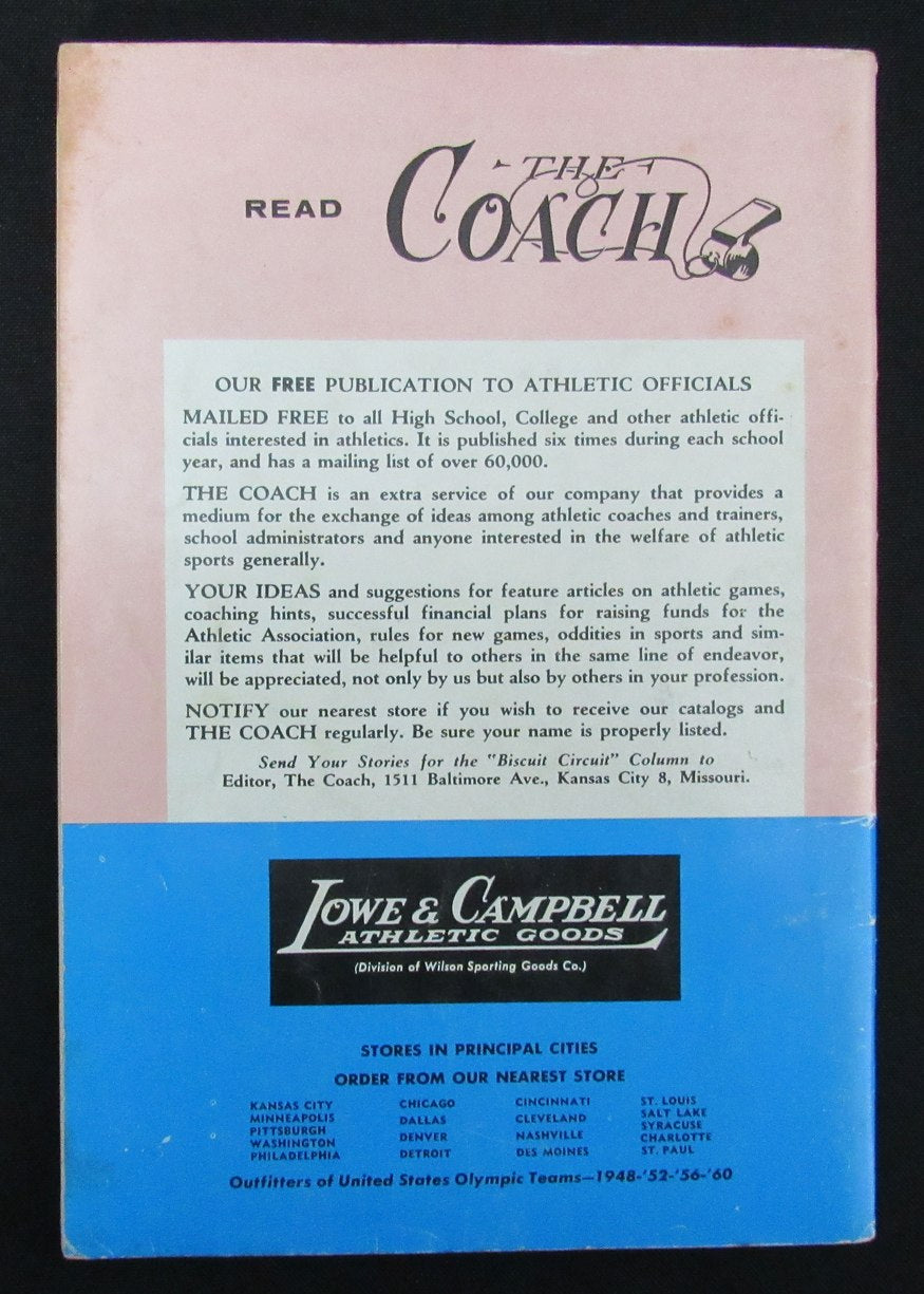 1961 Lowe & Campbell Spring & Summer Athletic Equipment Catalog NO. 200 193492