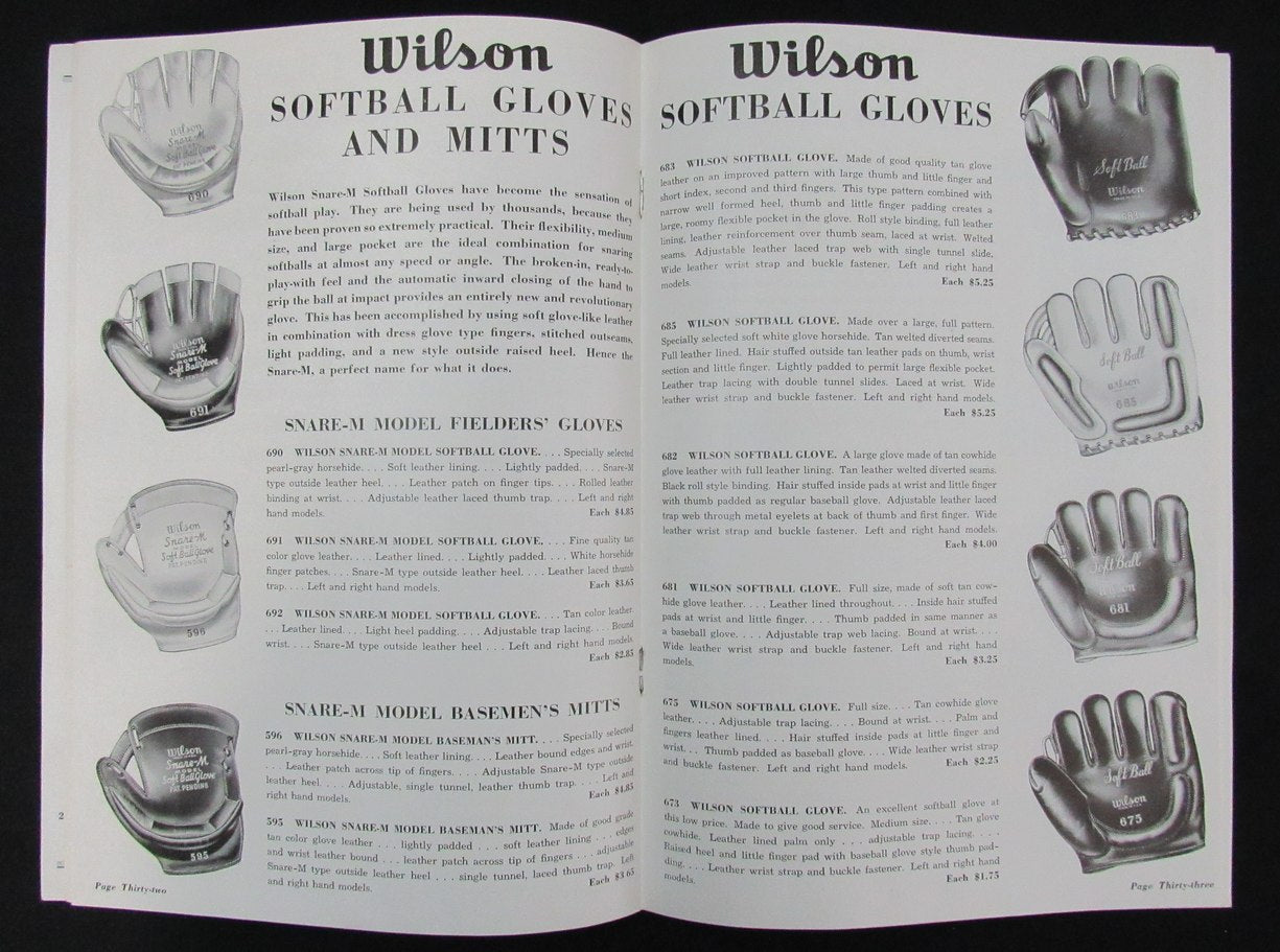 1941 Wilson Spring & Summer Sports Equipment Catalog 193499
